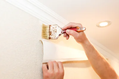 Pose de papier peint à Pazy — revêtements muraux et toiles de verre